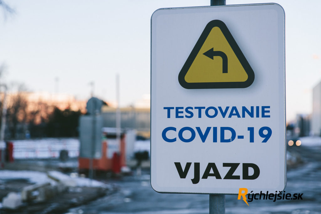 Bratislava, antigénové testovanie so službou Rýchlejšie.sk, 14.2.2021. Zdroj: Eva Amzler