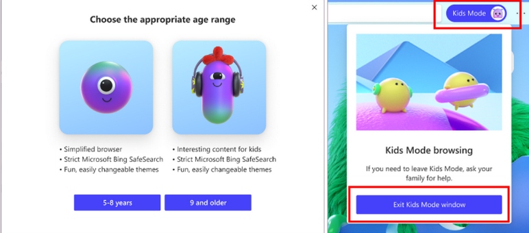 Microsoft Edge Kids Mode