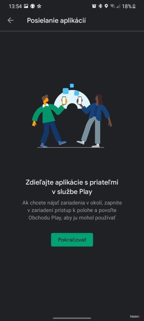 Google zdieľanie nablízku