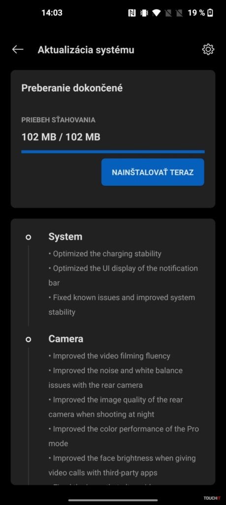 OnePlus 9 a 9 Pro aktualizácia