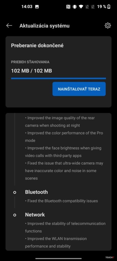 OnePlus 9 a 9 Pro aktualizácia