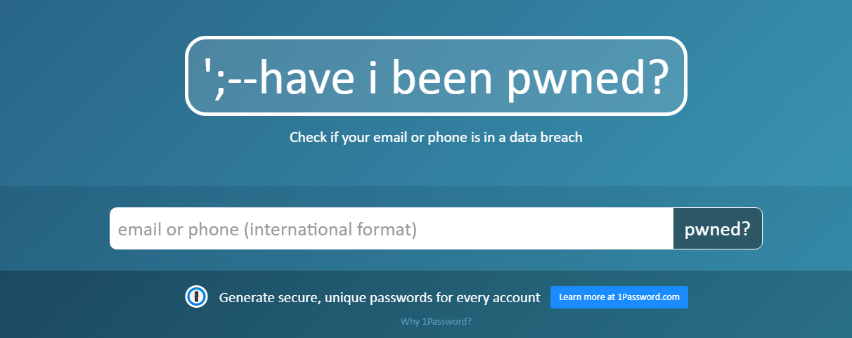  Have I Been Pwned