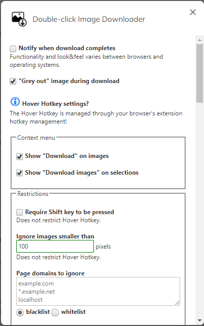 double-click downloader settings