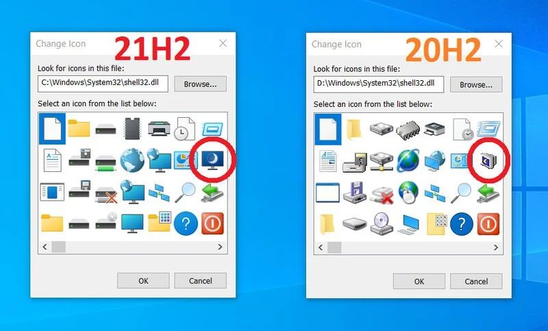 Windows 10 ikony