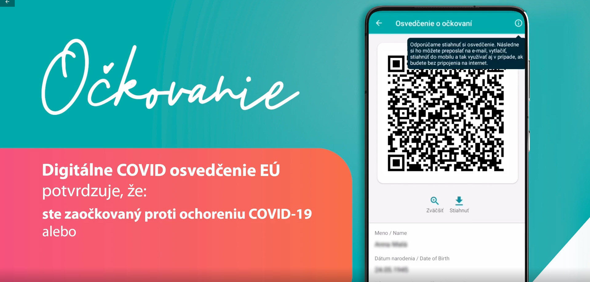 Digitálny COVID preukaz EÚ už nájdete v prvej aplikácii. Ľudia zatiaľ dostávajú certifikáty v PDF (priebežne aktualizované)