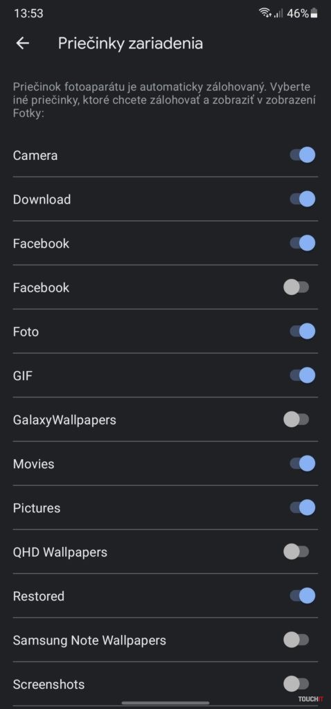 Fotky Google zálohovanie