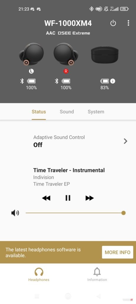 sony headphones application
