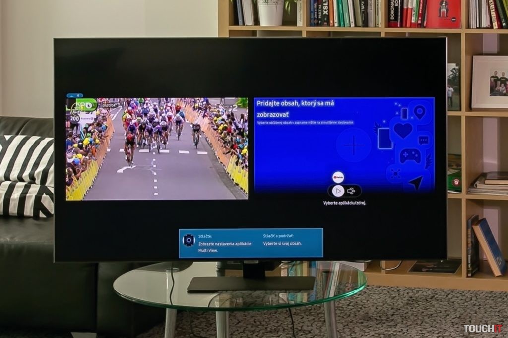 Pre 4K televízor od Samsungu môžete naraz zobraziť dva zdroje. Ondrej Macko/TOUCHIT.sk