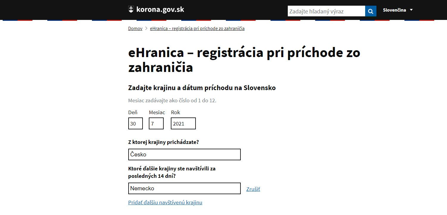 eHranicu už nemusíte vypĺňať