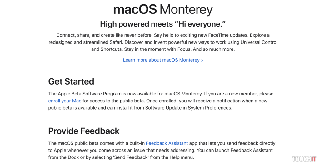 Apple macOS Monterey