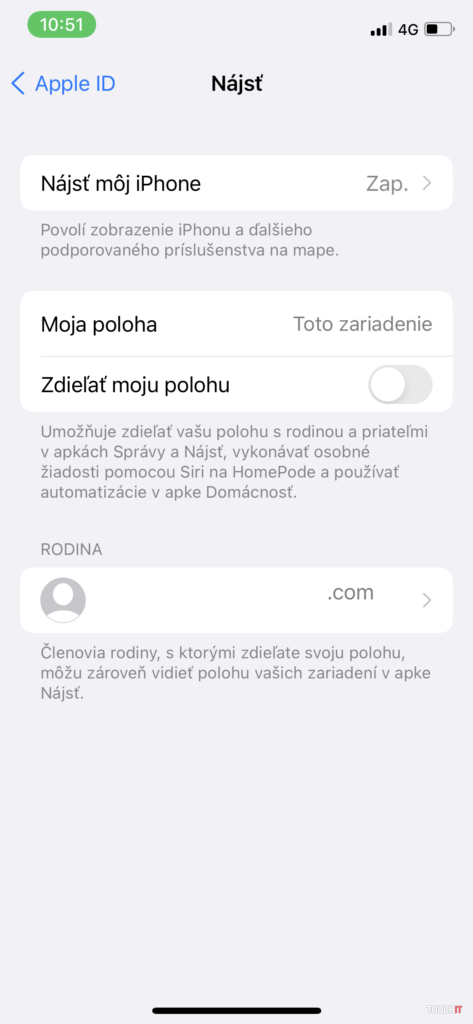 iOS – Nájsť