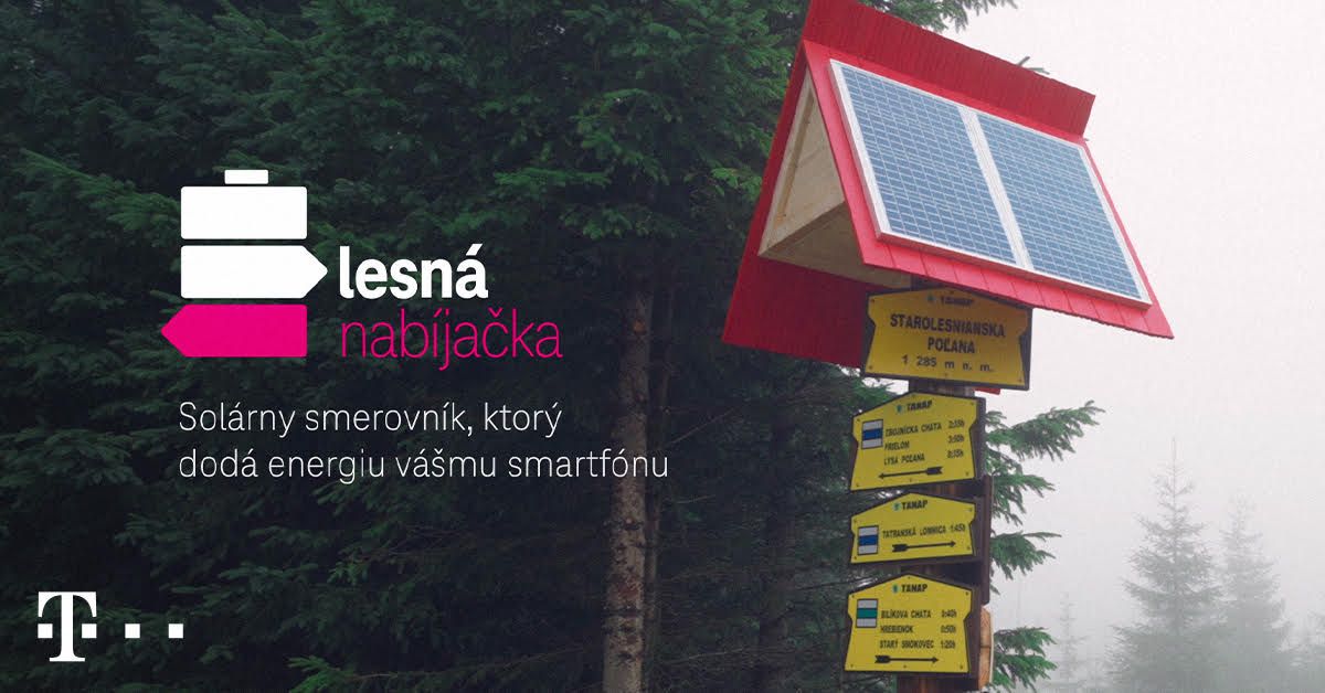 Potrebujete si nabiť smartfón v lese? Tento smerovník vás možnože zachráni (VIDEO)