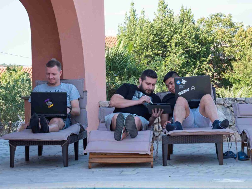 Plážový office po slovensky