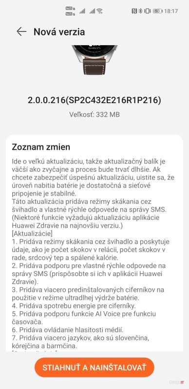 Huawei Watch 3 sa naučili po slovensky