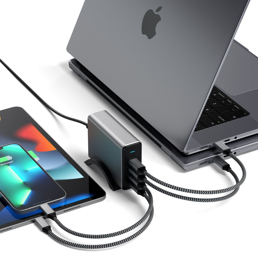 Satechi 165W USB-C 4-port: Extra výkonná prenosná nabíjacia stanica