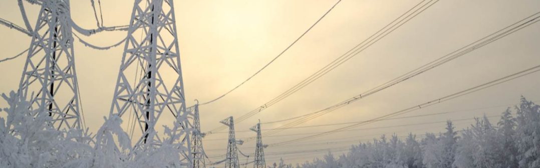 Zima elektrické vedenie