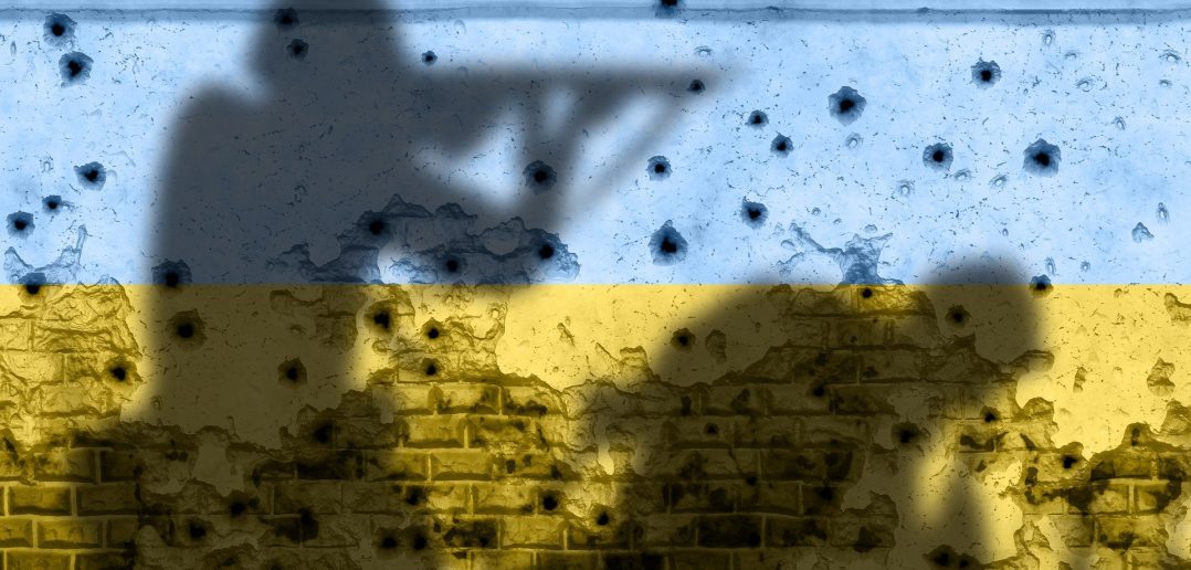 ukraine soldier flag
