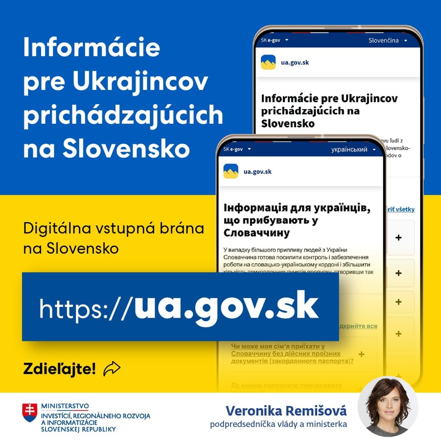 Pre ľudí prichádzajúcich z Ukrajiny existuje už špeciálny informačný web