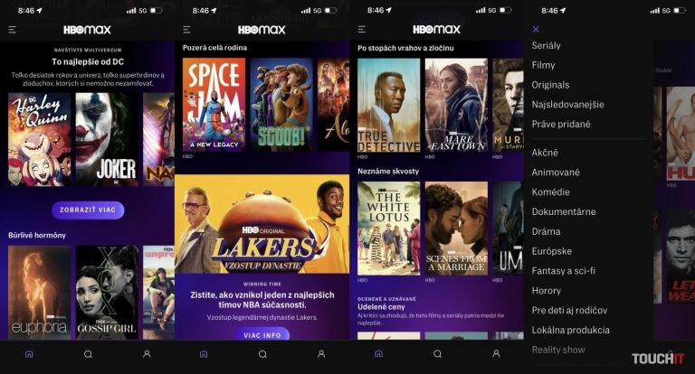 HBO Max je na Slovensku: Všetko, čo potrebujete vedieť | TOUCHIT