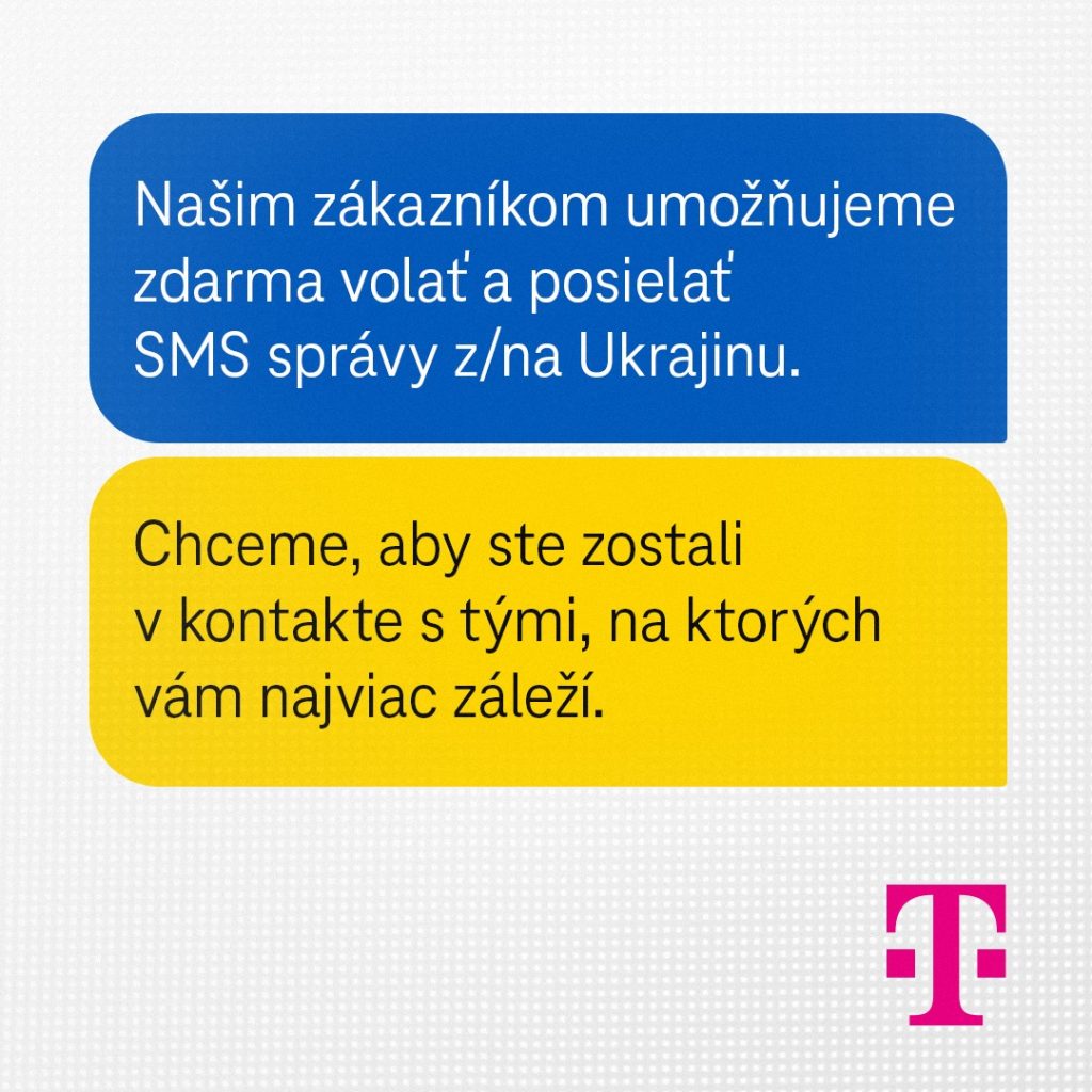 Telekom pomáha občanom Ukrajiny