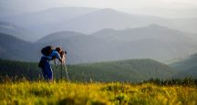Fotograf v horách