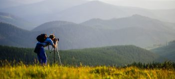 Fotograf v horách