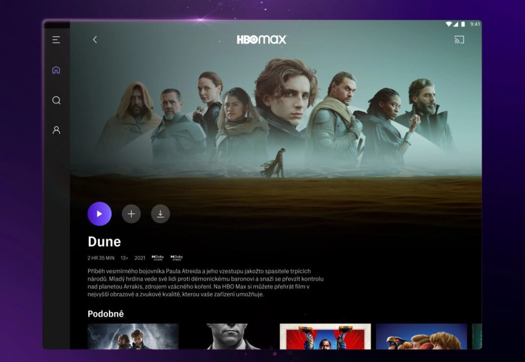 HBO Max ponúka aplikáciu pre Android a iOS. Do tabletu či smartfónu si uložíte obsah, ktorý môžete následne sledovať bez pripojenia do internetu