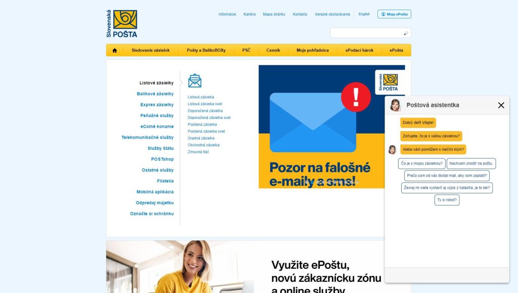 Slovenská pošta podvod