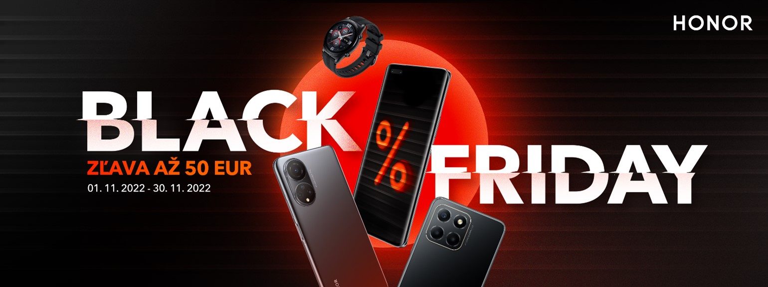 Black Friday s HONOR z pohodlia vášho domova!
