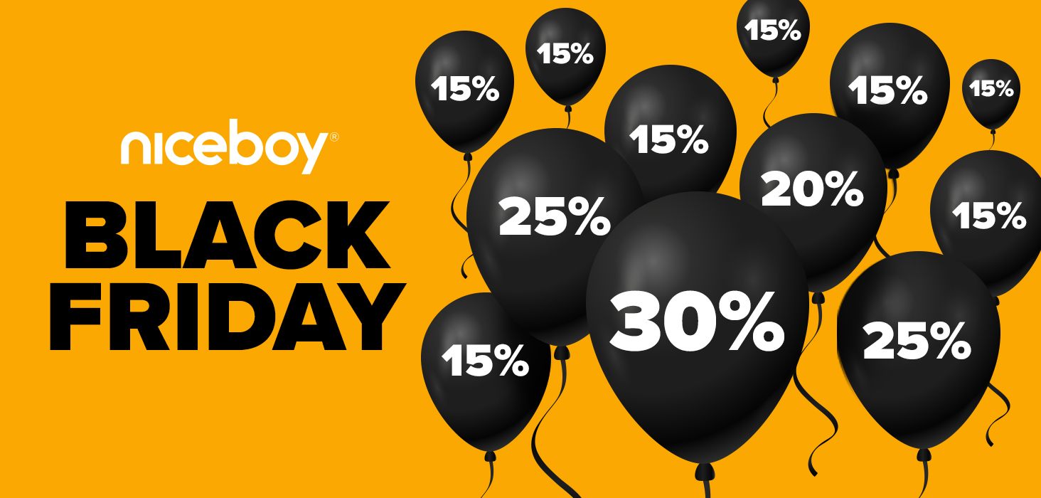 Black Friday s Niceboy: Najobľúbenejšie produkty za skvelé ceny