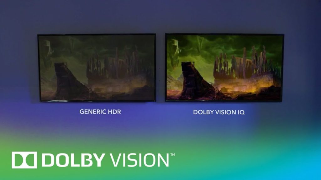 Dolby Vision IQ v porovnaní s bežným obrazom 