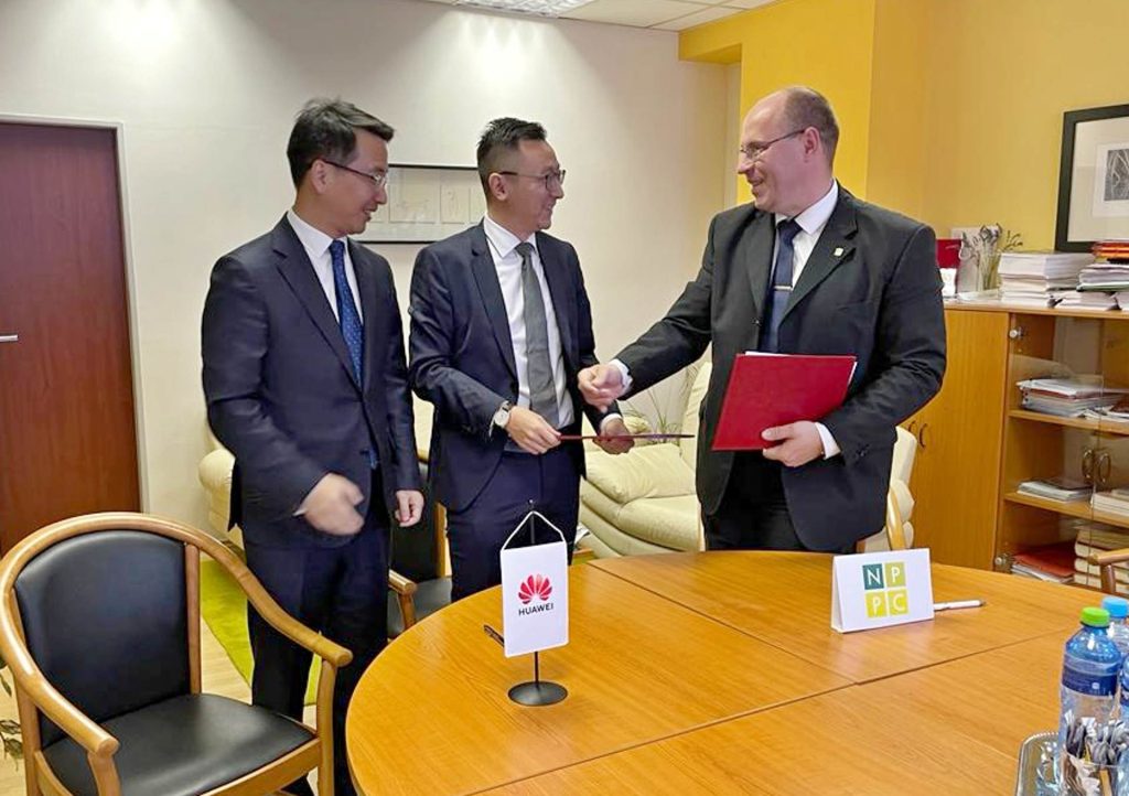 Podpis Memoranda o spolupráci medzi NPPC a Huawei