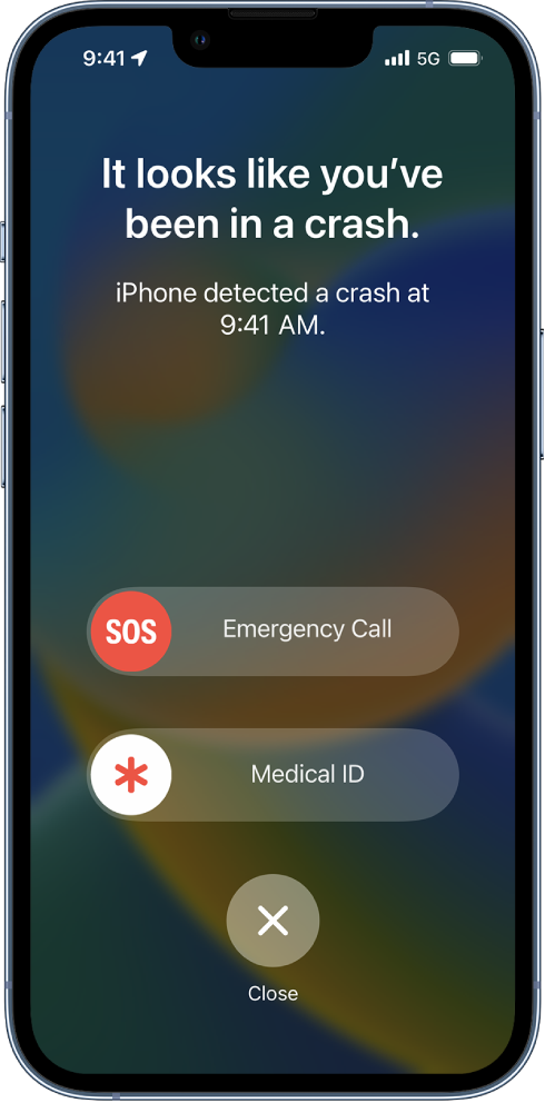 iPhone 14 po detekcii nehody