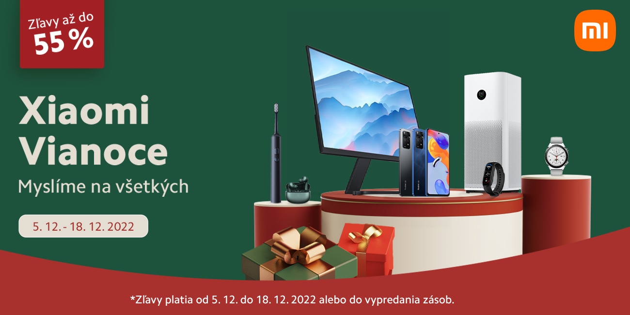 Vianočné zľavy od Xiaomi sú tu: Ušetrite pri kúpe desiatok produktov