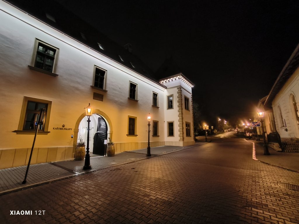 Xiaomi 12T nočný režim ultraširokouhlý fotoaparát