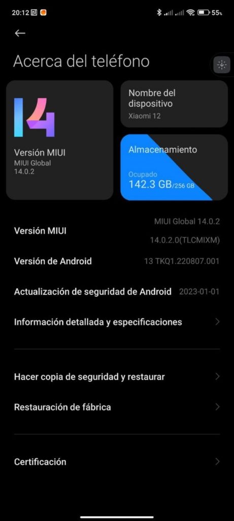 MIUI 14 Global pre Xiaomi 12
