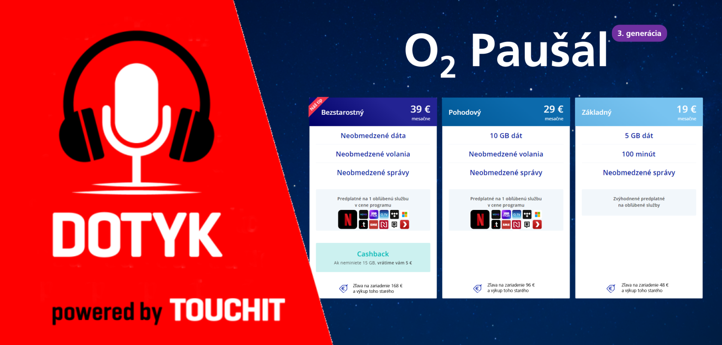 O2 má nové paušály, ktoré zahŕňajú aj Netflix či HBO