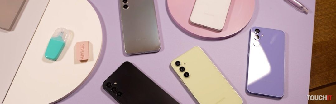 Farebné podanie noviniek Galaxy A54 a A34