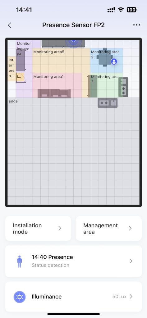 Aqara Presence Sensor FP2: Aqara Home App