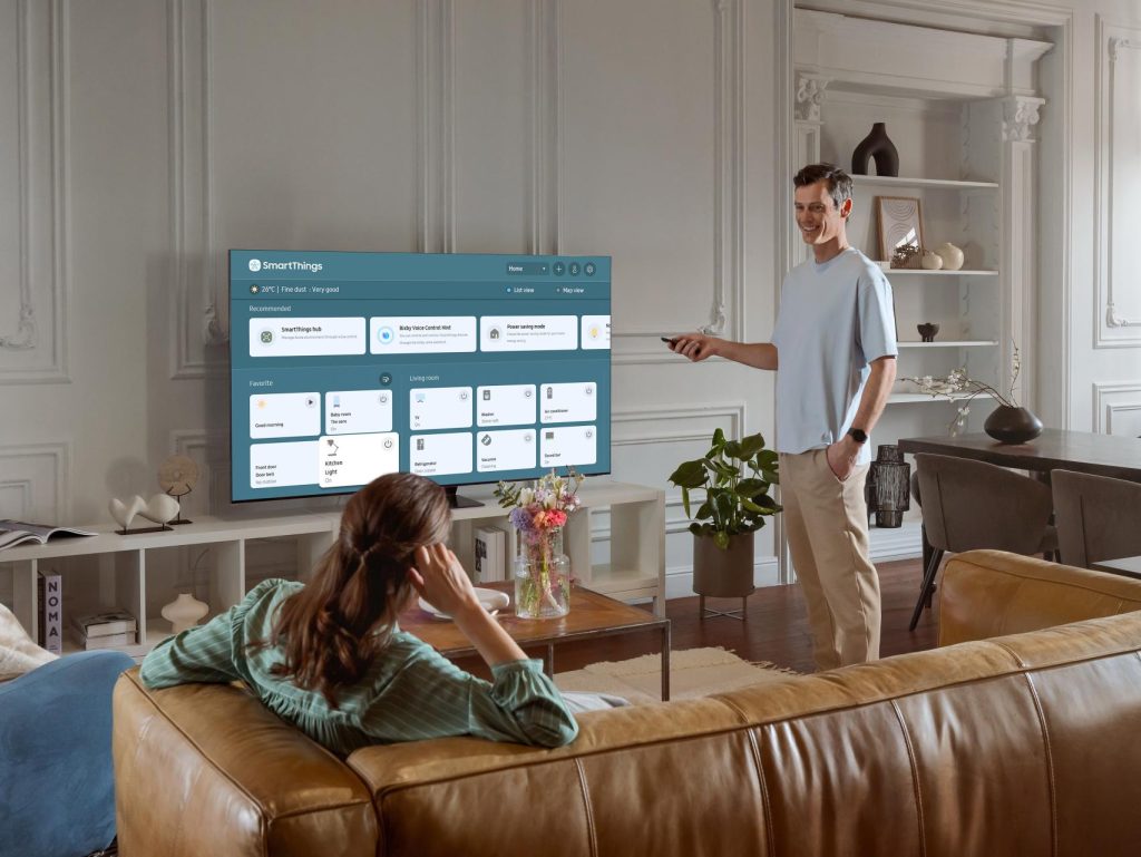Využitie televízora na riadenie inteligentnej domácnosti Samsung SmartThings