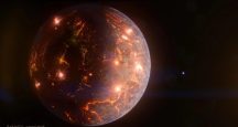 Exoplanéta LP79118d - umelecké stvárnenie