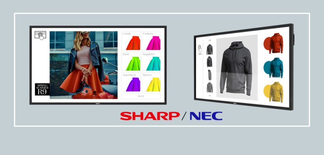 Spoločnosť Sharp/NEC uvádza na trh nové infračervené dotykové displeje NEC ME IR-2 v troch veľkostiach 43", 50" a 55"