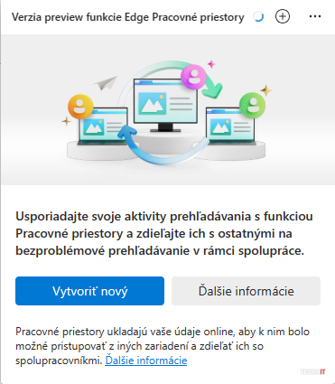 edge workspace aktivacia