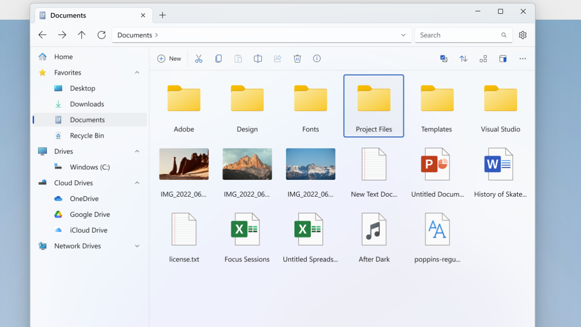 Najkrajší Prieskumník, aký existuje, sa volá Files