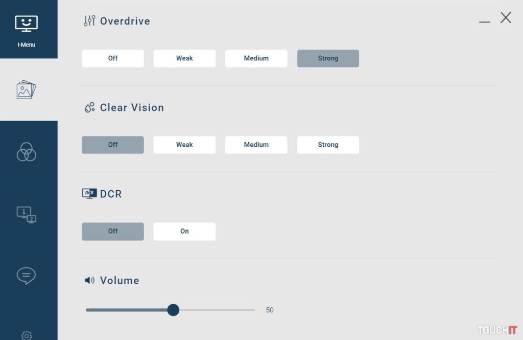 iMenu pre monitory AOC