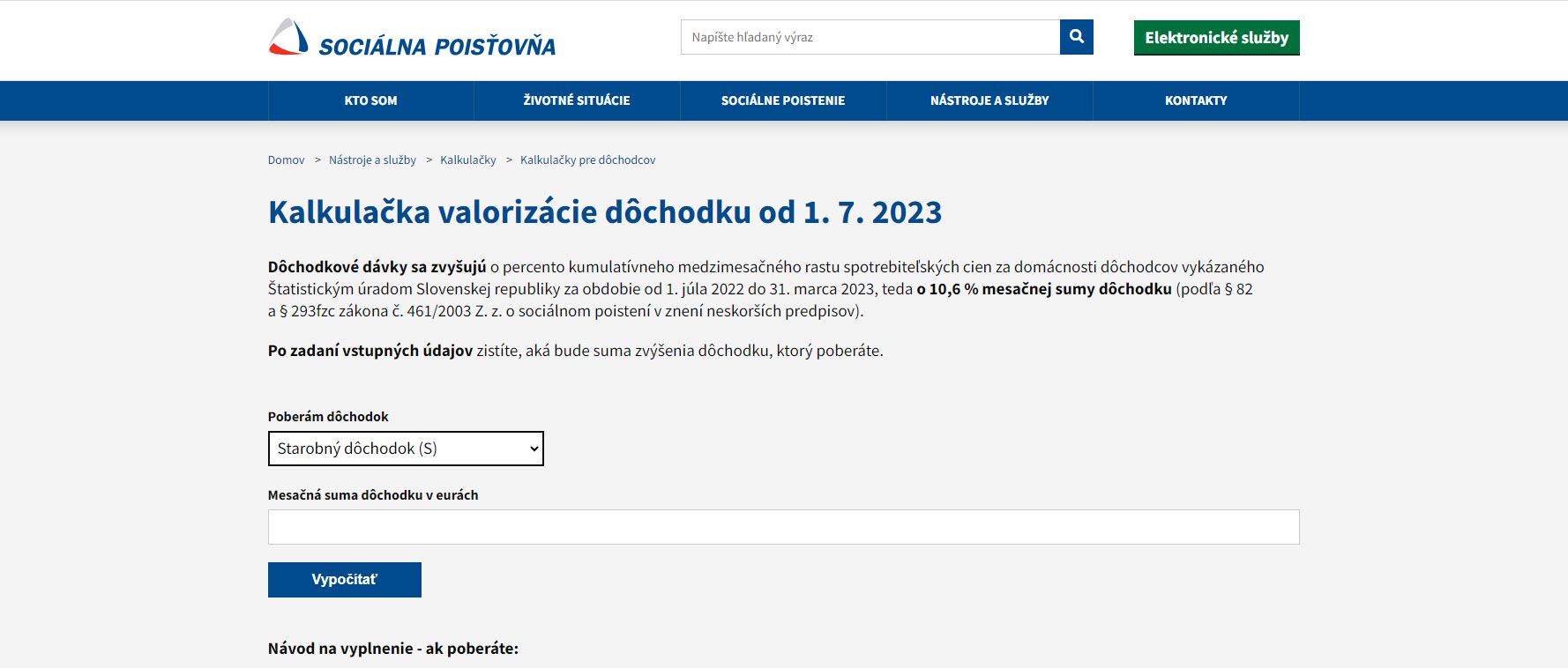 Ako sa vám zvýši dôchodok od 1. júla 2023? Dozviete sa z kalkulačky Sociálnej poisťovne