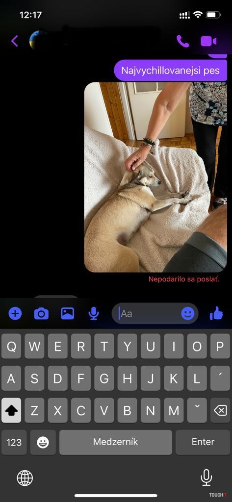 chyba messenger neposiela obrazky