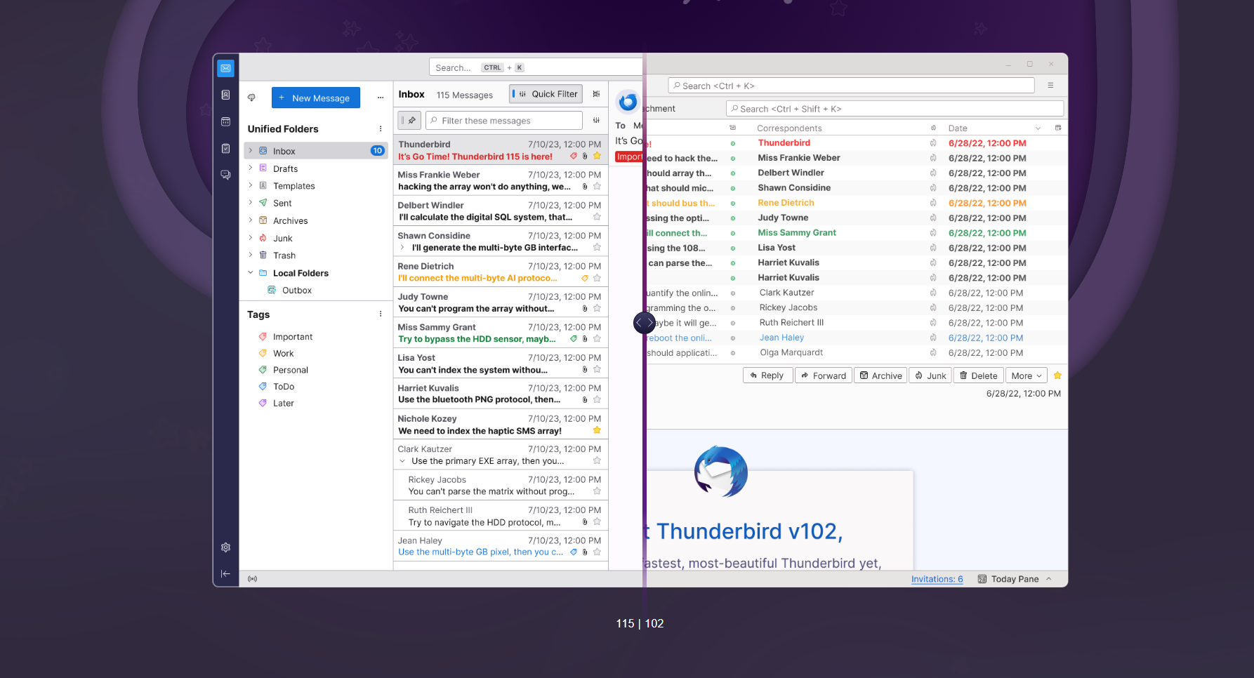 Nový Thunderbird 115 sa vám bude páčiť. Má úplne nové rozhranie