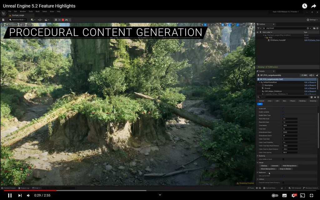 unreal5_2 procedural example forest
