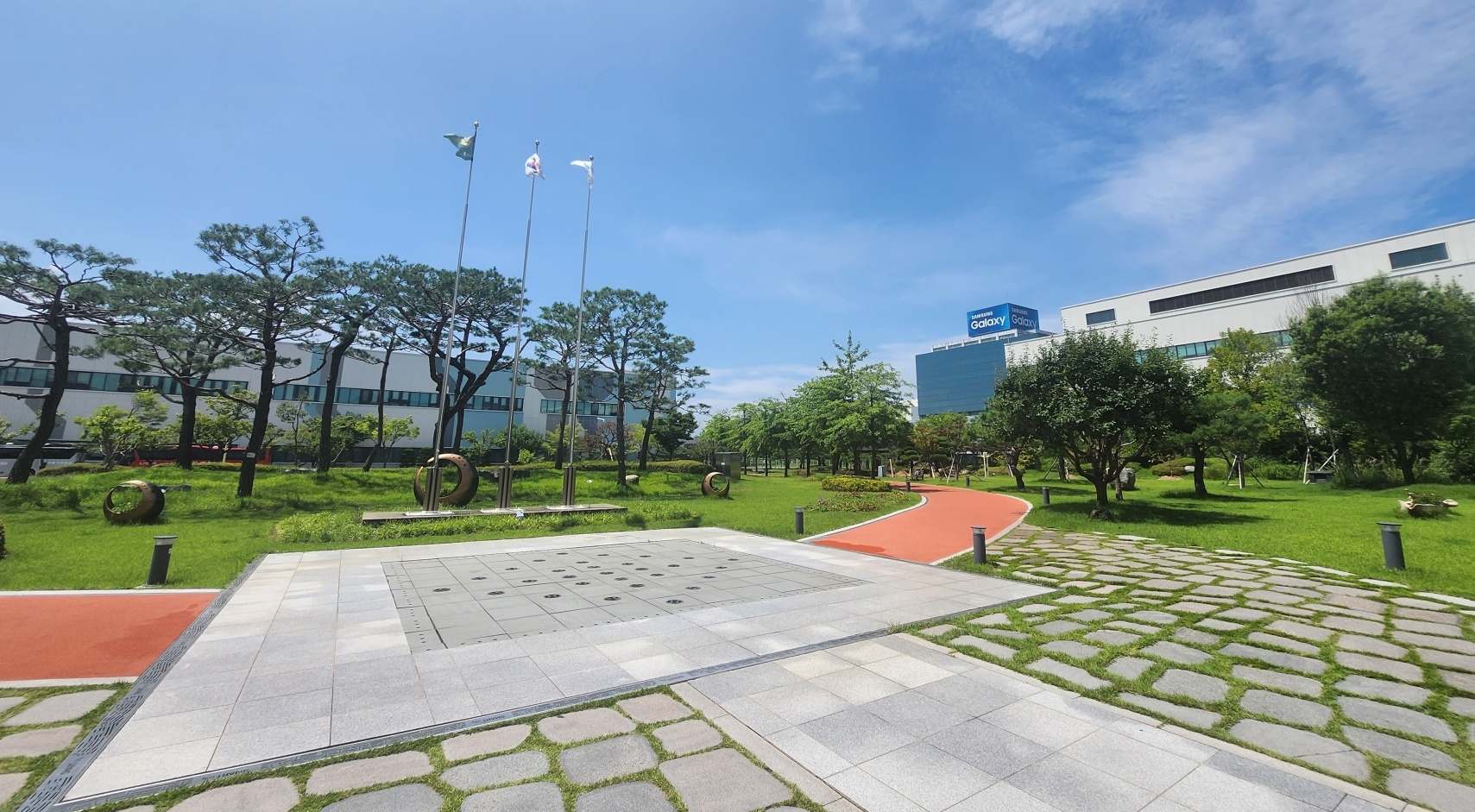 Výrobný podnik Samsungu v meste Gumi: niečo ako kampus